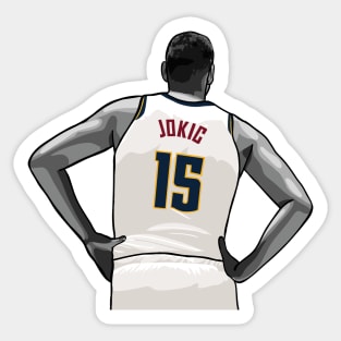 Nikola Jokic Pixel Standing Sticker